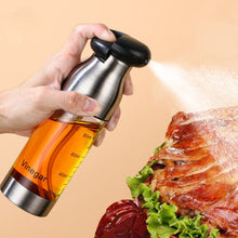 Load image into Gallery viewer, Kitchen Stainless Steel Olive Oil Sprayer Bottle Pump Oil Pot Leak-proof Grill BBQ Sprayer Oil Dispenser BBQ Cookware Tools
