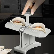 Load image into Gallery viewer, Double Head Automatic Dumpling Maker Mould, Wrap Two At A Time Safety PP Material, Easy-tool For Dumplin
