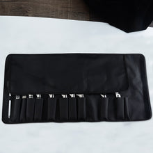 Load image into Gallery viewer, XYj Brand Black Canvas  Cooking Chef Knife Bag Oxford Roll Knives Bag 8 Pockets And 12 Pockets For Storage Kitchen Knives Tool
