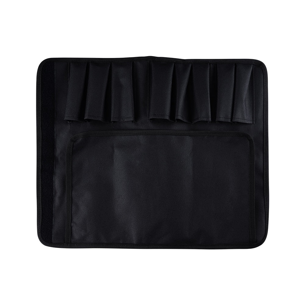 XYj Brand Black Canvas  Cooking Chef Knife Bag Oxford Roll Knives Bag 8 Pockets And 12 Pockets For Storage Kitchen Knives Tool